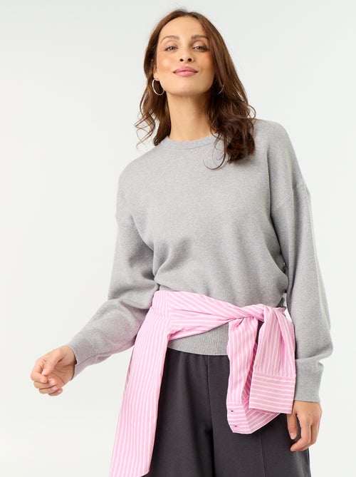 Camisola de algodão grosso - Kiabi