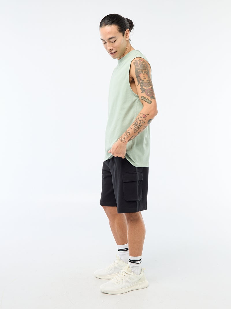 Camisola de algodão Verde - Kiabi