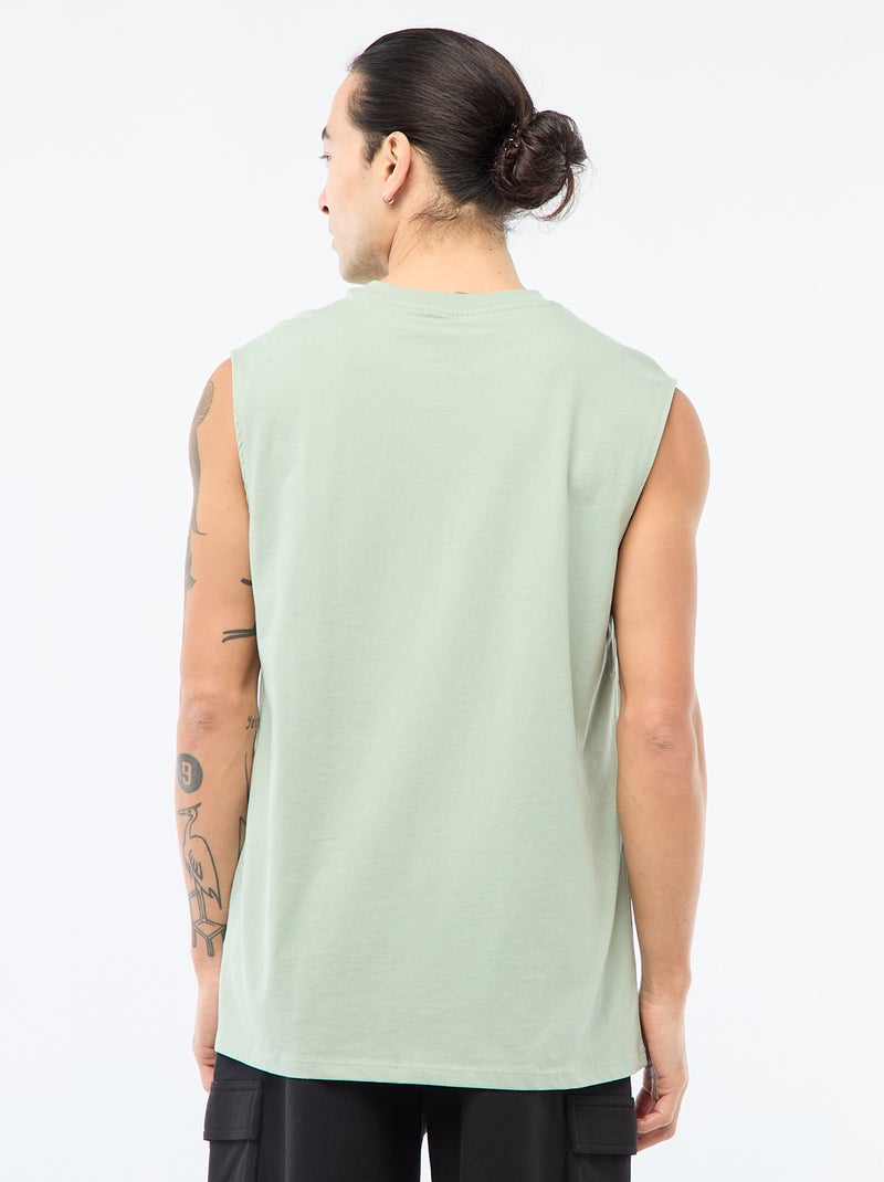 Camisola de algodão Verde - Kiabi