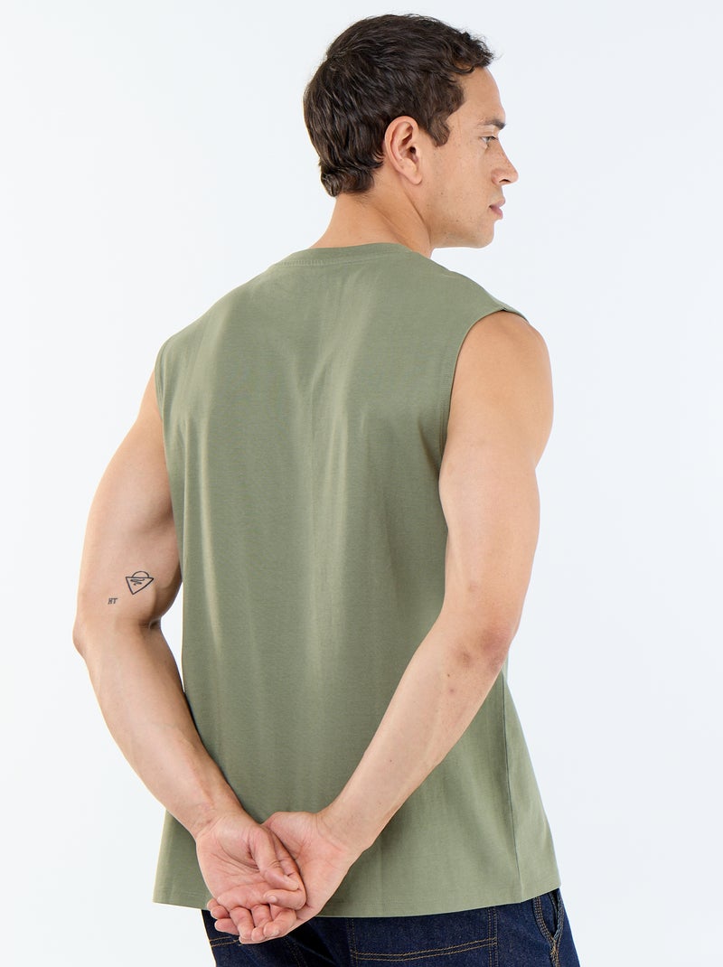 Camisola de algodão Verde - Kiabi