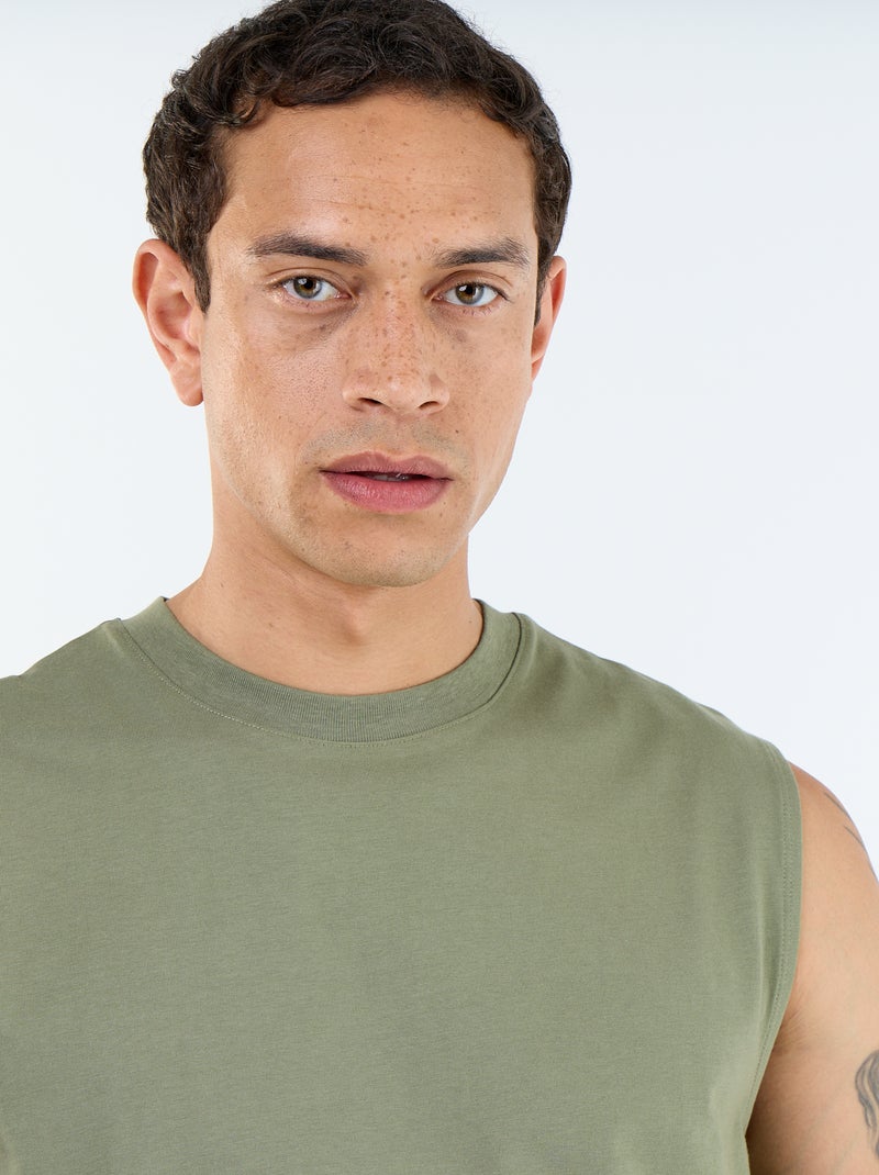 Camisola de algodão Verde - Kiabi