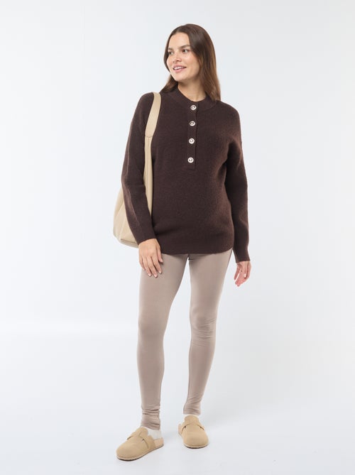 Camisola de amamentação com abertura com botões - Kiabi