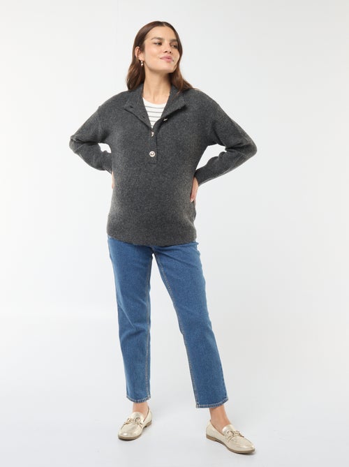 Camisola de amamentação com abertura com botões - Kiabi