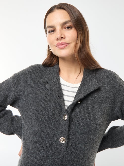 Camisola de amamentação com abertura com botões - Kiabi