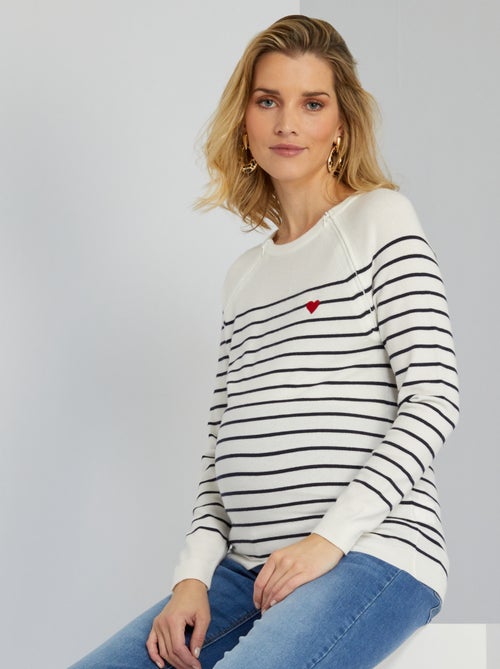 Camisola de amamentação com fecho - Kiabi