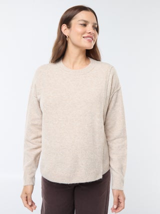 Camisola de amamentação de malha suave