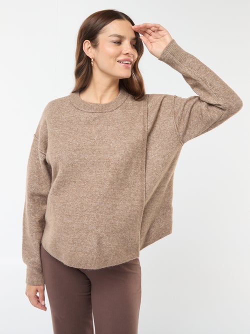 Camisola de amamentação de malha suave - Kiabi
