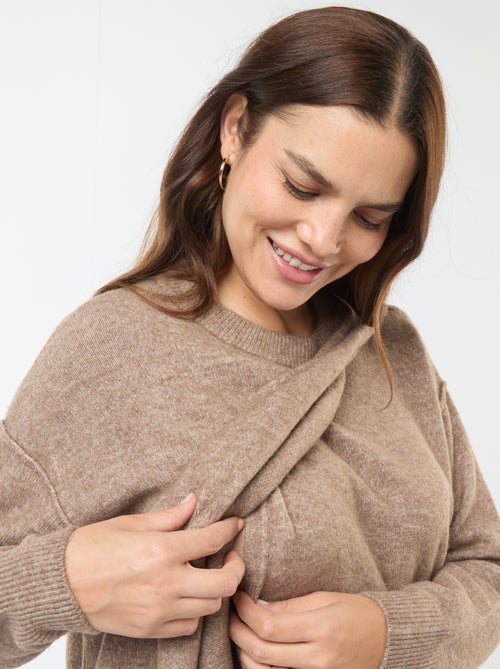 Camisola de amamentação de malha suave - Kiabi