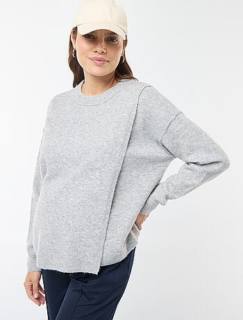 Camisola de amamentação de malha suave