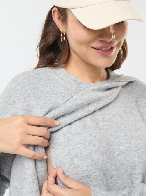 Camisola de amamentação de malha suave - Kiabi