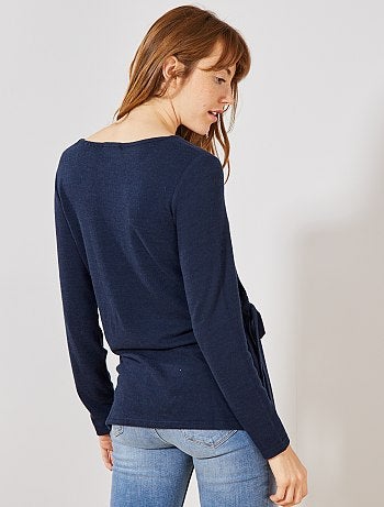 Futura mamã - Camisola de amamentação em malha fina e suave - Kiabi