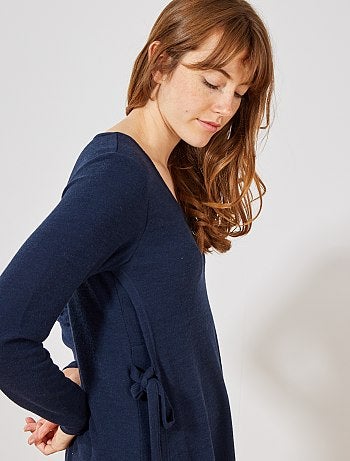 Futura mamã - Camisola de amamentação em malha fina e suave - Kiabi