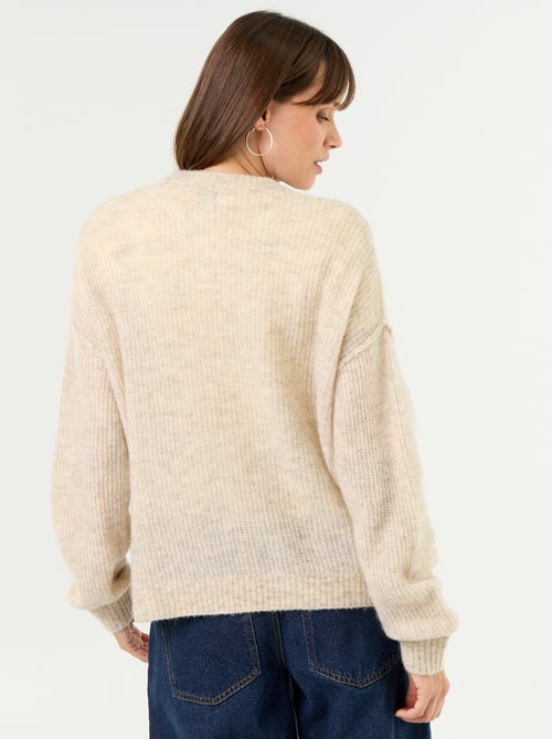 Camisola de amamentação em mistura de lã - Kiabi Camisola de amamentação em mistura de lã - Kiabi