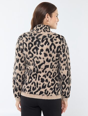 Camisola de amamentação estampado leopardo