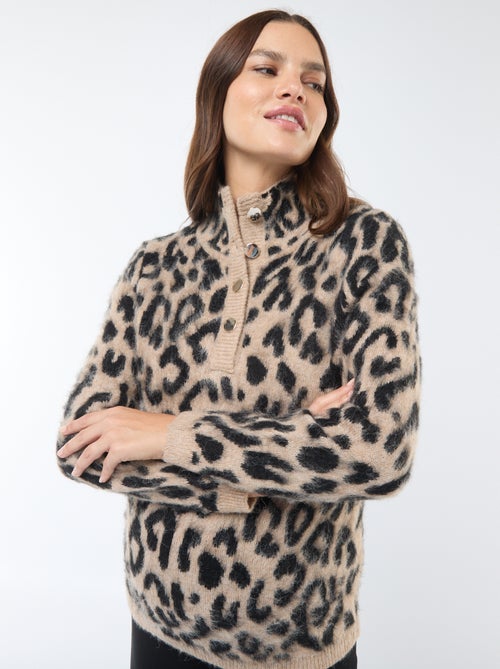 Camisola de amamentação estampado leopardo - Kiabi