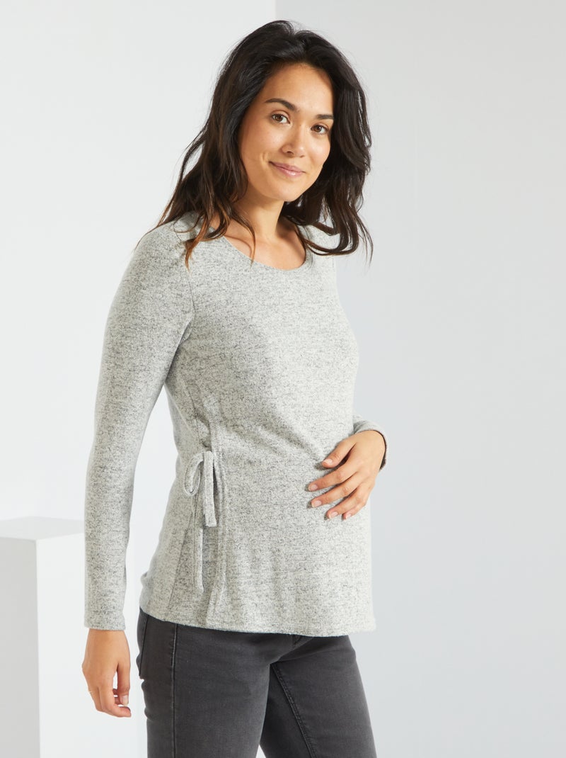Camisola de amamentação para apertar CINZA - Kiabi