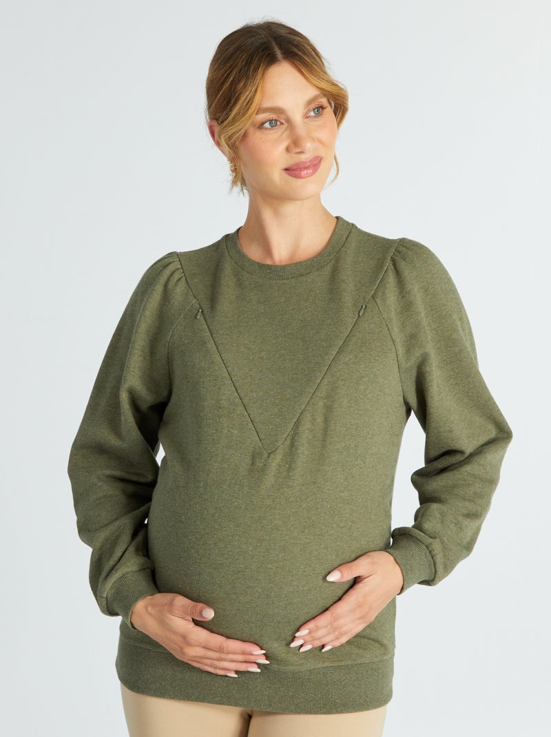 Camisola de amamentação Verde Lichene - Kiabi
