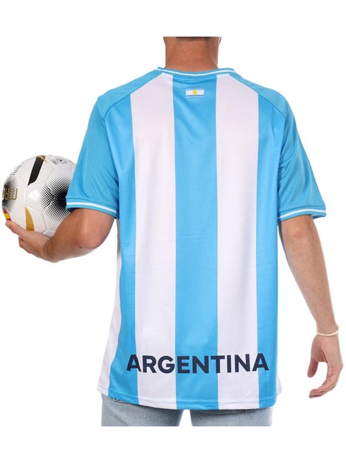 Camisola de Apoio Argentina Azul/Branco Unissexo Sport Zone - Kiabi Camisola de Apoio Argentina Azul/Branco Unissexo Sport Zone - Kiabi