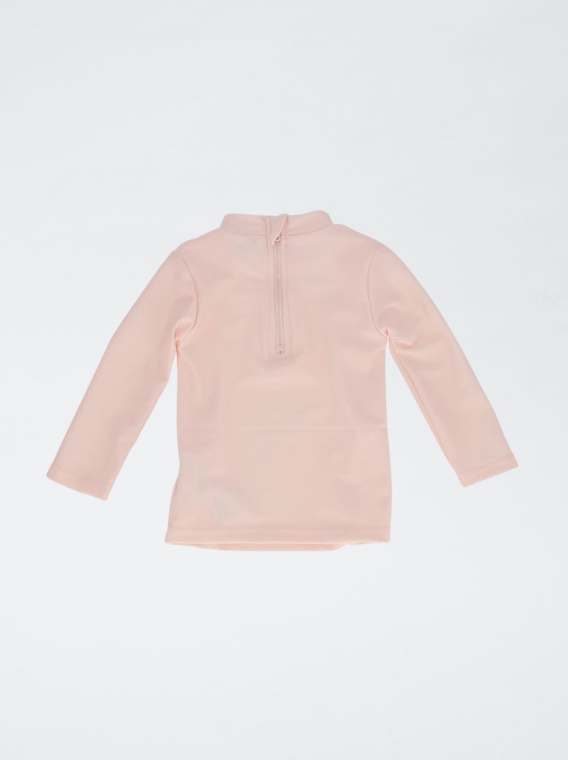 Camisola de Banho de Manga Comprida Rosa - Kiabi