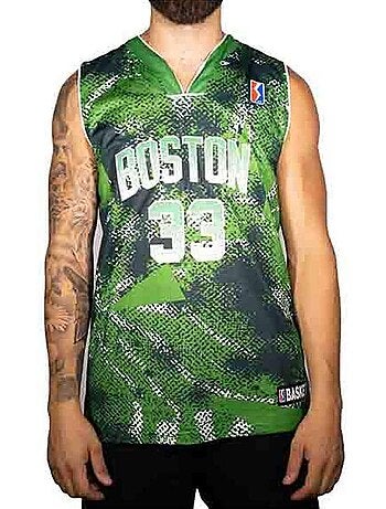 Camisola de Basquetebol Boston Verde/Preto/Branco Homem Sport Zone