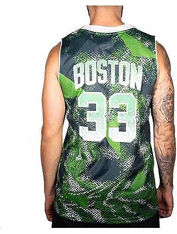 Camisola de Basquetebol Boston Verde/Preto/Branco Homem Sport Zone