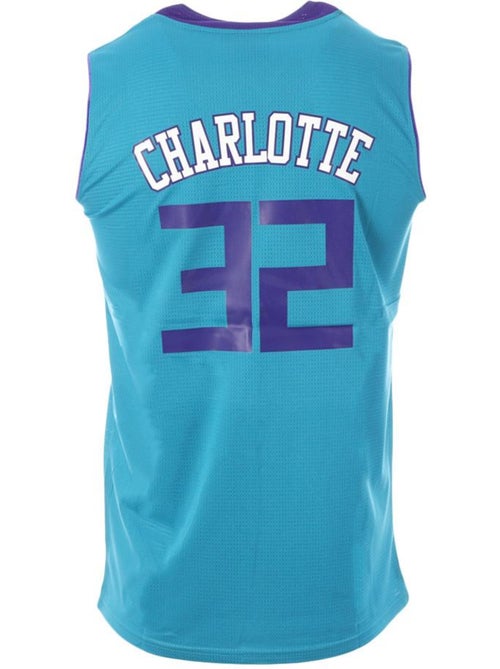 Camisola de Basquetebol Charlotte 32 Azul para Homem Sport Zone - Kiabi Camisola de Basquetebol Charlotte 32 Azul para Homem Sport Zone - Kiabi