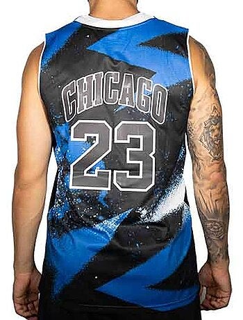 Camisola de Basquetebol Chicago Sport Zone para Homem - Preto/Azul