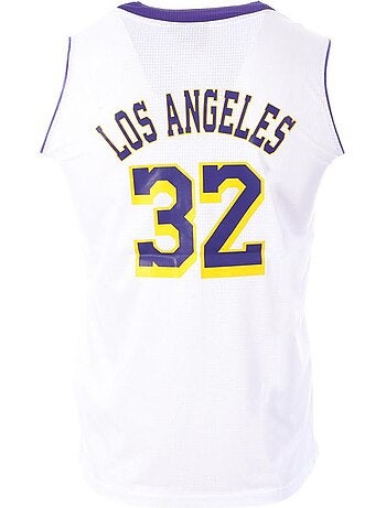 Camisola de Basquetebol Los Angeles 32 Branca para Homem Sport Zone