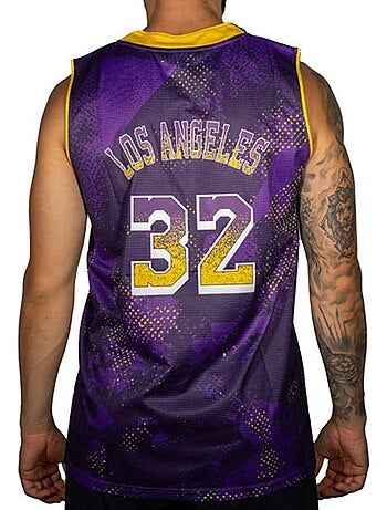 Camisola de Basquetebol Los Angeles 32 Roxa para Homem Sport Zone