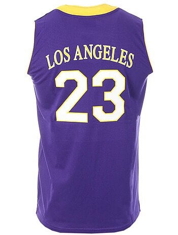 Camisola de Basquetebol Los Angeles Roxo/Amarelo Homem Sport Zone