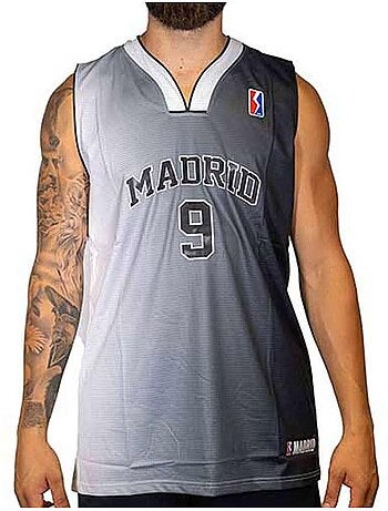 Camisola de Basquetebol Madrid 9 Cinzenta para Homem Sport Zone