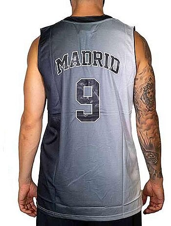 Camisola de Basquetebol Madrid 9 Cinzenta para Homem Sport Zone