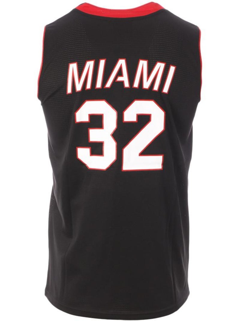 Camisola de Basquetebol Masculina Sport Zone Miami 32 Preta Preto - Kiabi
