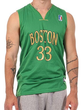 Camisola de Basquetebol Masculina Verde Sport Zone Tank Boston 33