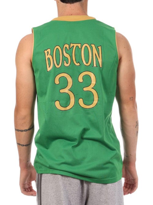 Camisola de Basquetebol Masculina Verde Sport Zone Tank Boston 33 - Kiabi Camisola de Basquetebol Masculina Verde Sport Zone Tank Boston 33 - Kiabi