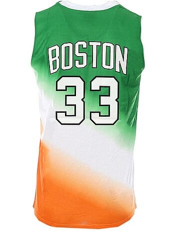Camisola de Basquetebol Masculina Verde/Laranja Sport Zone Boston