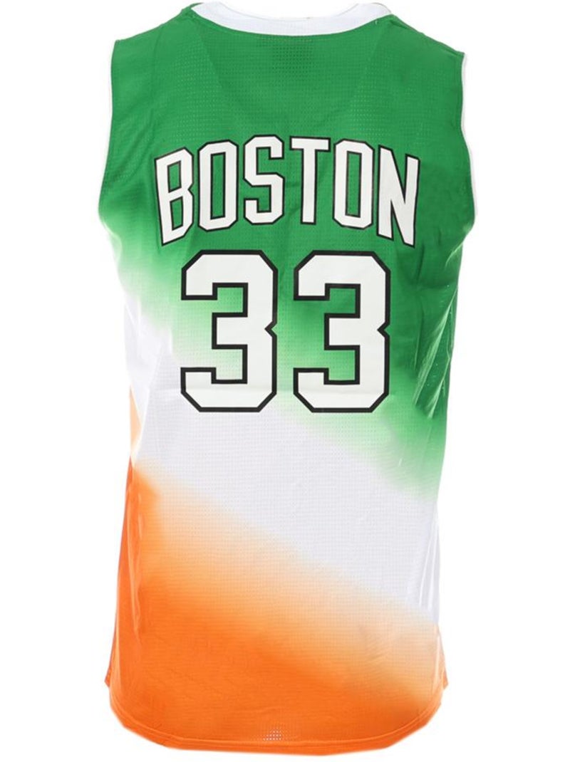 Camisola de Basquetebol Masculina Verde/Laranja Sport Zone Boston Verde - Kiabi