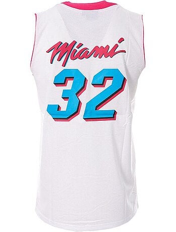 Camisola de basquetebol miami azul/rosa para homem sport zone