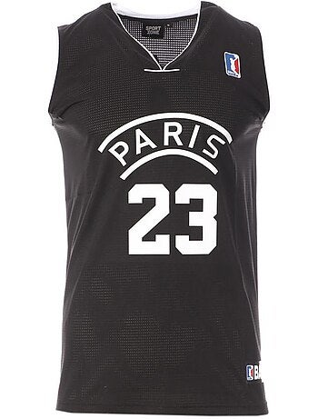 Camisola de Basquetebol Paris Sport Zone 23 Preta para Homem