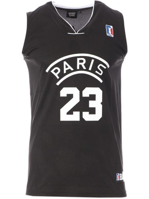 Camisola de Basquetebol Paris Sport Zone 23 Preta para Homem - Kiabi Camisola de Basquetebol Paris Sport Zone 23 Preta para Homem - Kiabi