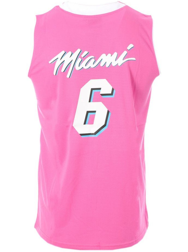 Camisola de Basquetebol Rosa para Homem Sport Zone Miami 6 Rosa - Kiabi