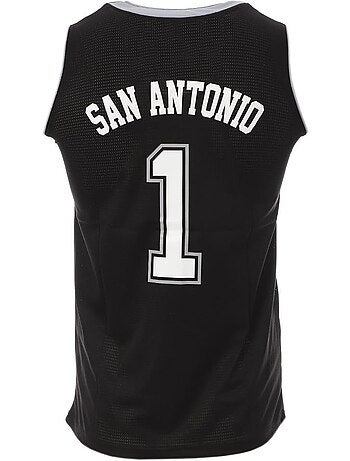 Camisola de Basquetebol San Antonio Preta para Homem Sport Zone