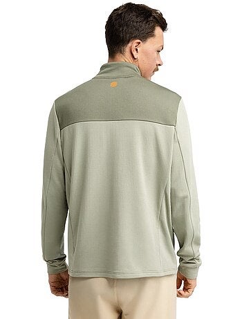 Camisola de bikepacking com meio fecho zipper para homem
