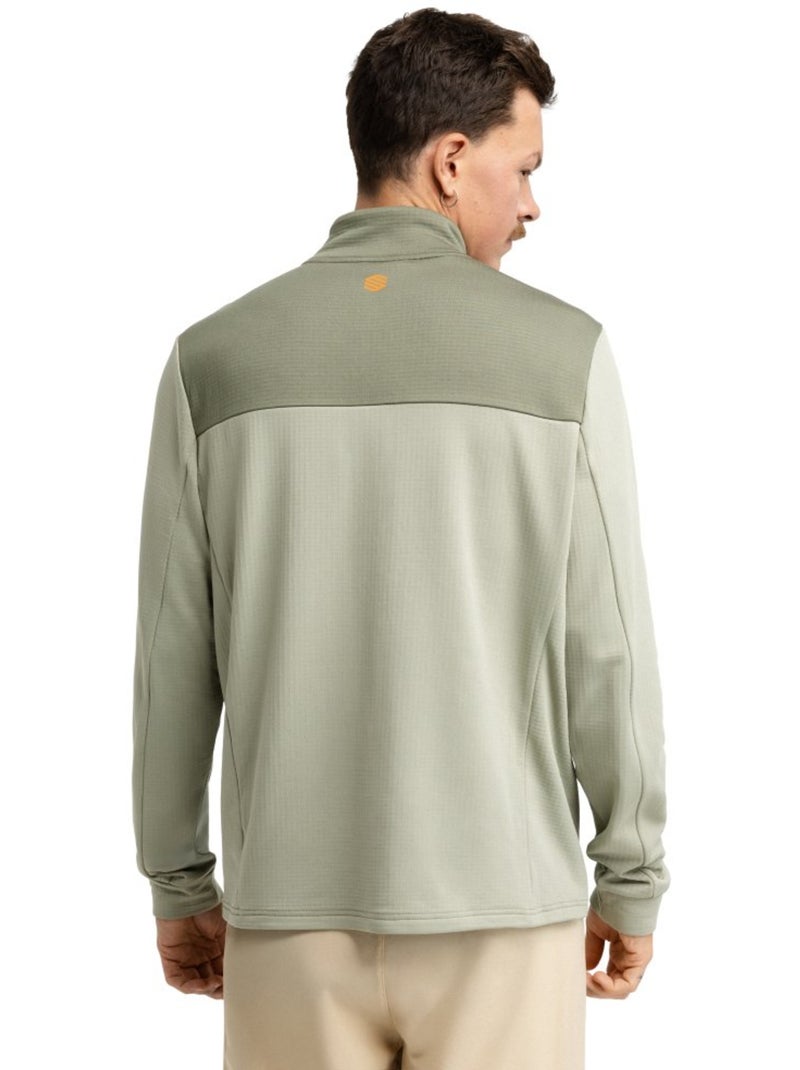 Camisola de bikepacking com meio fecho zipper para homem Verde - Kiabi