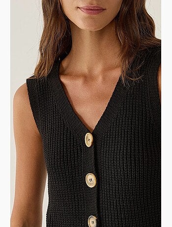 Camisola de botões de malha hiccup