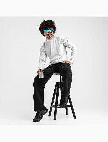 Camisola de caminhada de manga comprida para homem