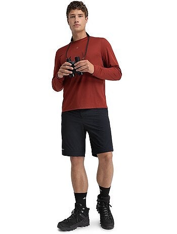 Camisola de caminhada de manga comprida para homem