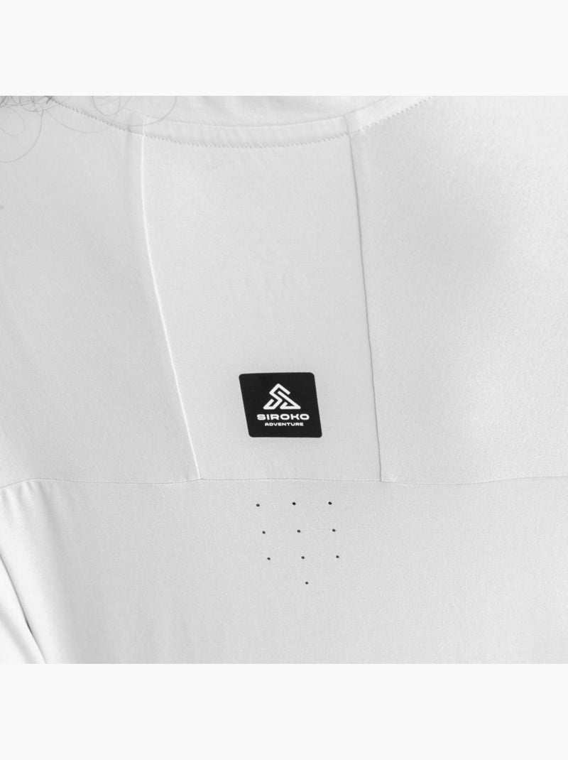 Camisola de caminhada de manga comprida para mulher Branco Cinza - Kiabi