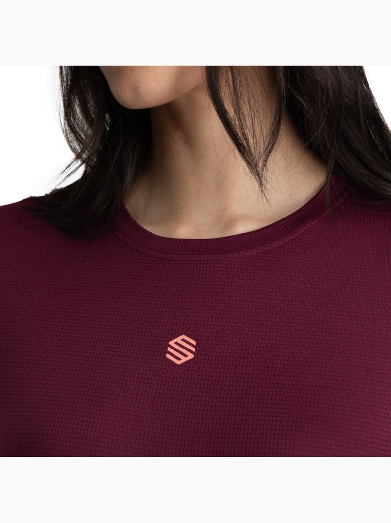 Camisola de caminhada de manga comprida para mulher Roxo - Kiabi