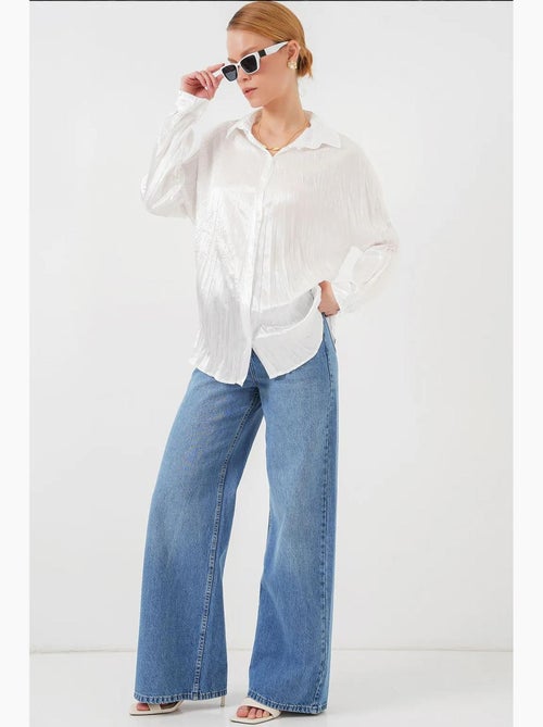 Camisola de cetim amarrotado 20316 bdart - Kiabi Camisola de cetim amarrotado 20316 bdart - Kiabi